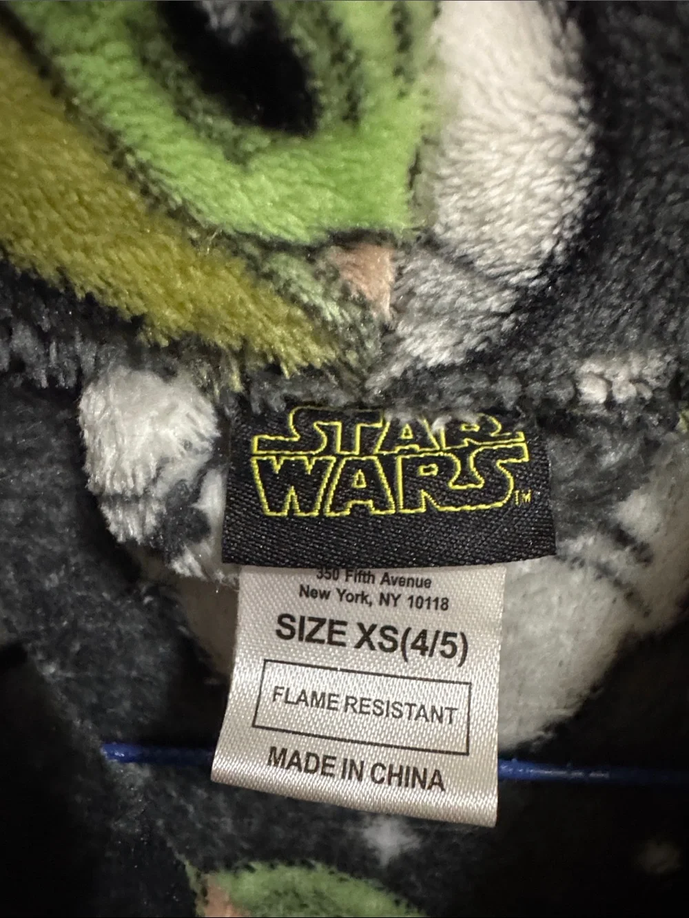 Star Wars Mandalorian Helmet  Baby Yoda Grogu Boys Bathrobe XS 4-5 Kidcore